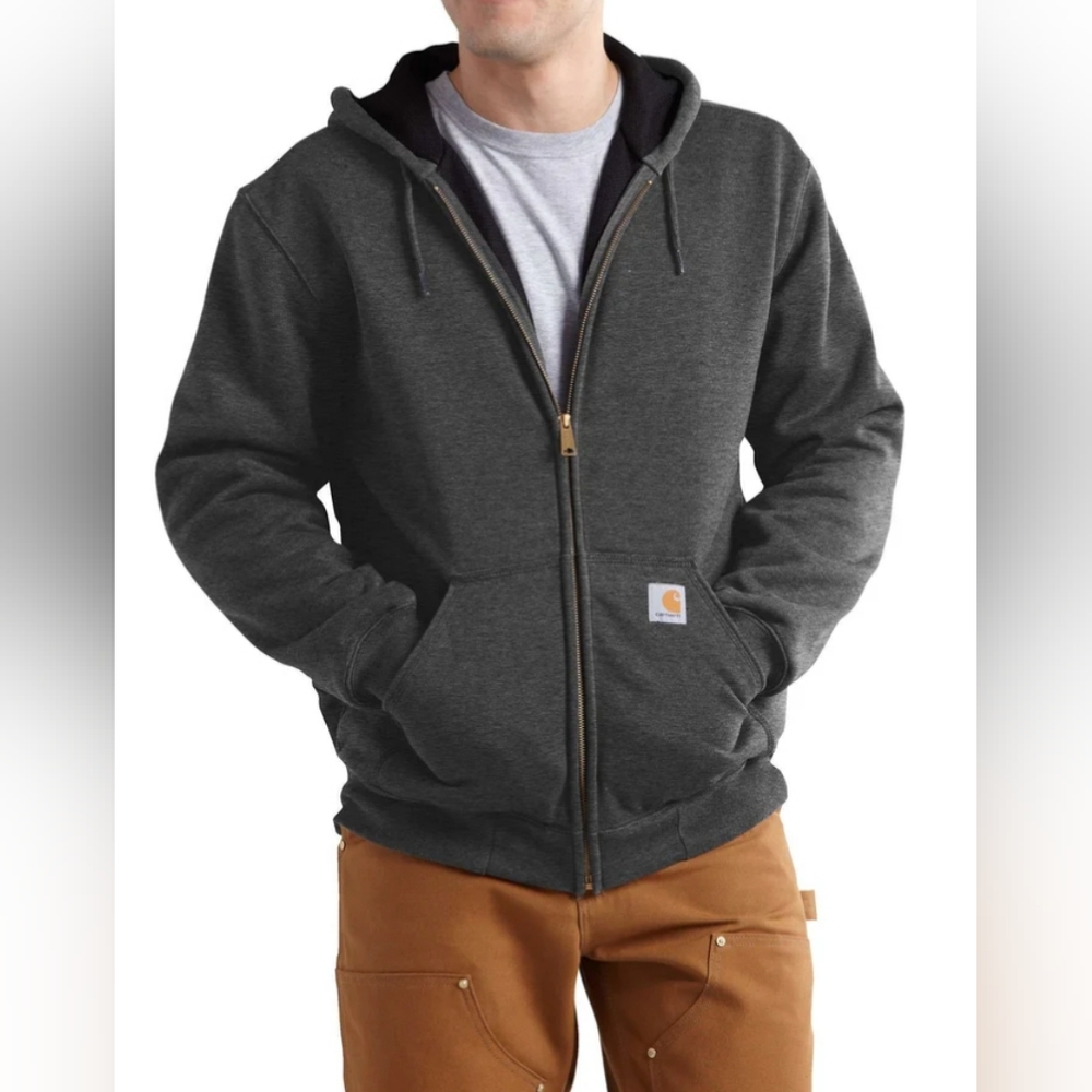 Carhartt Rain Defender®Rutland Thermal-Lined Zip-up Sweatshirt Size 2XLT $79.9
